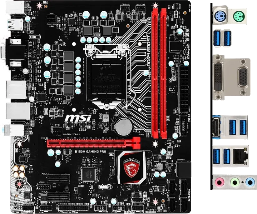 материнской платы MSI B150M GAMING PRO