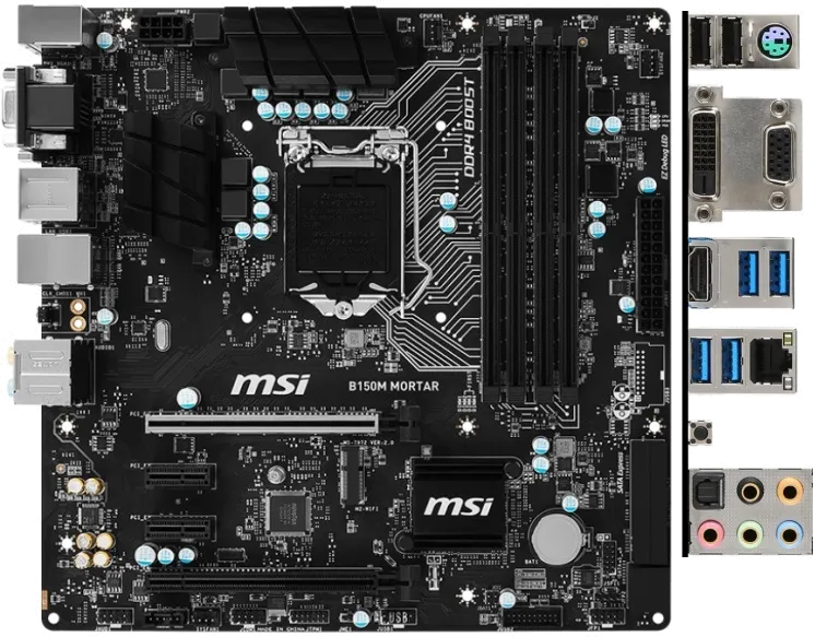 материнской платы MSI B150M MORTAR
