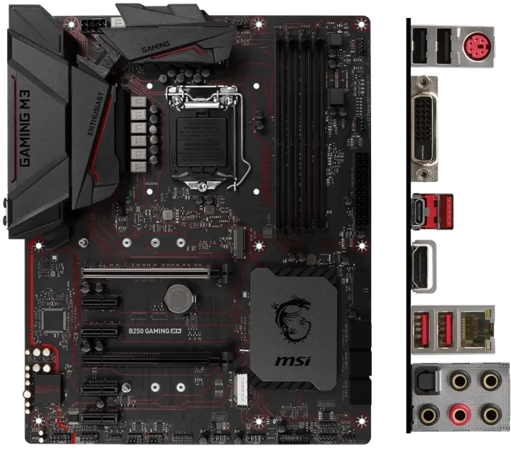 материнской платы MSI B250 GAMING M3