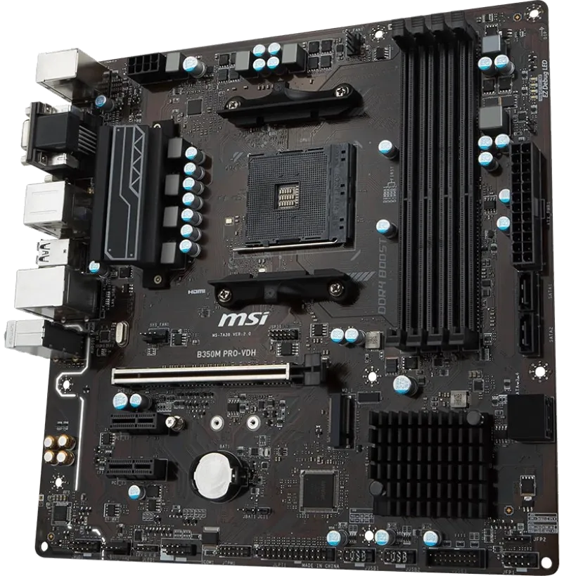 материнской платы MSI B350M PRO-VDH