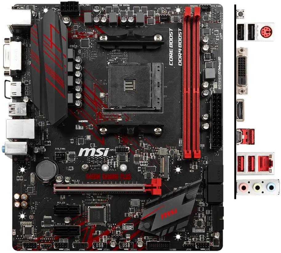 материнской платы MSI B450M GAMING PLUS