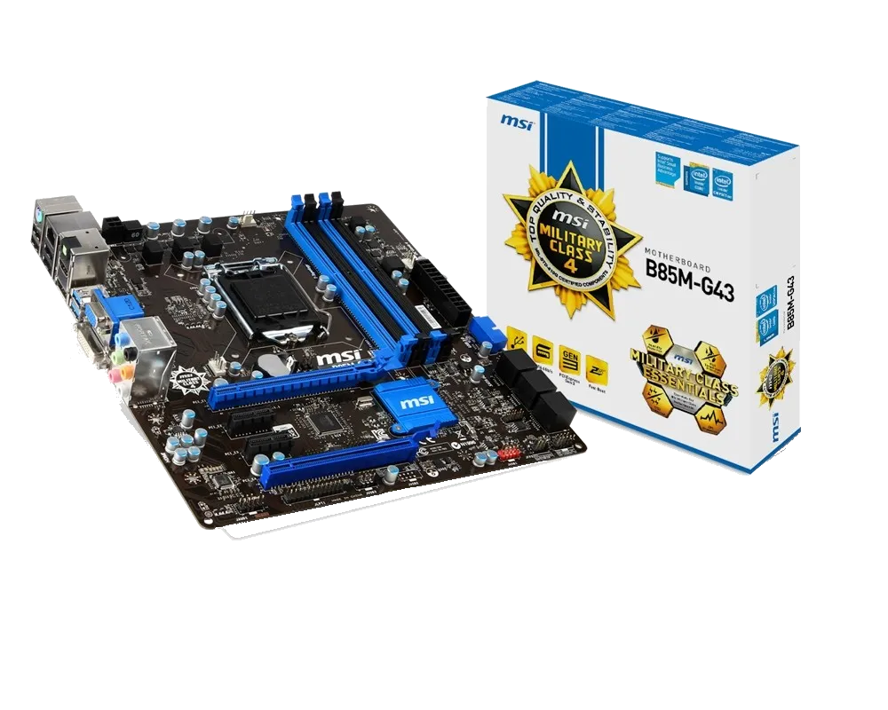 материнской платы MSI B85M-G43