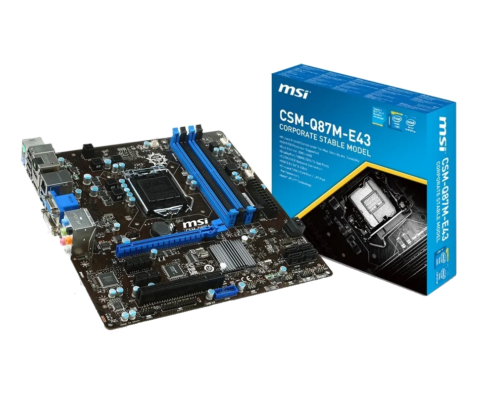 материнской платы MSI CSM-Q87M-E43
