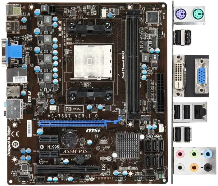 материнской платы MSI A55M-P35