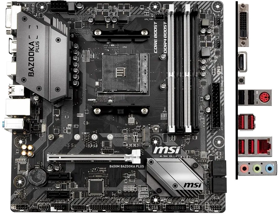 материнской платы MSI B450M BAZOOKA PLUS