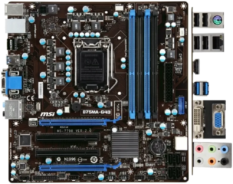 материнской платы MSI B75MA-G43