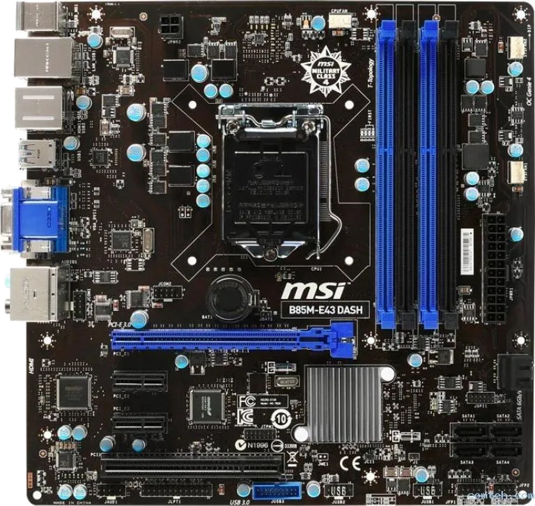 материнской платы MSI B85M-E43 DASH